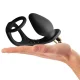 Rocks-Off Ro-Zen estimulador prostático vibrador con doble anillo 7 velocidades negro