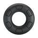 Bertram anillo para pene super Soft silicona negro - Crazy Bull
