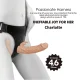 Charlotte arnés Hollow Strap-On doble penetración natural - Baile