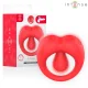 Russell anillo vibrador con estimulación de clítoris rojo - Intense