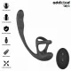 Plug anal vibración y Waving 360º y estimulador testículos - Addicted Toys