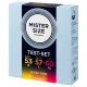 Pack muestra preservativos talla 53-57-60 mm (3 unidades) - Mister Size
