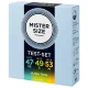 Pack muestra preservativos talla 47-49-53 mm (3 unidades) - Mister Size