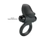 Anillo vibrador para pene Adrien 10 funciones negro - Pretty Love