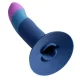 ROMP Piccolo arnés + dildo silicona con ventosa tricolor 14 cm